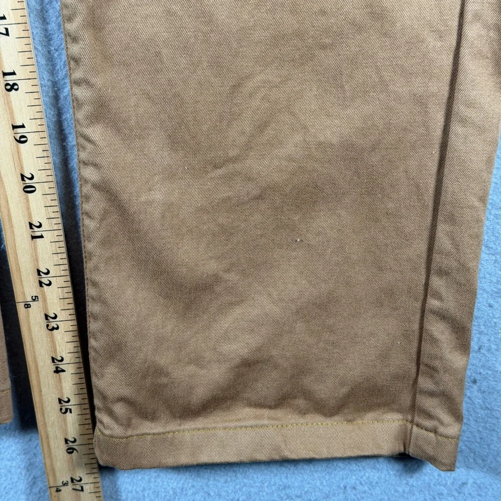Katin Mens Tobacco Brown Chino Pants Straight Leg Cotton Stretch Size 33